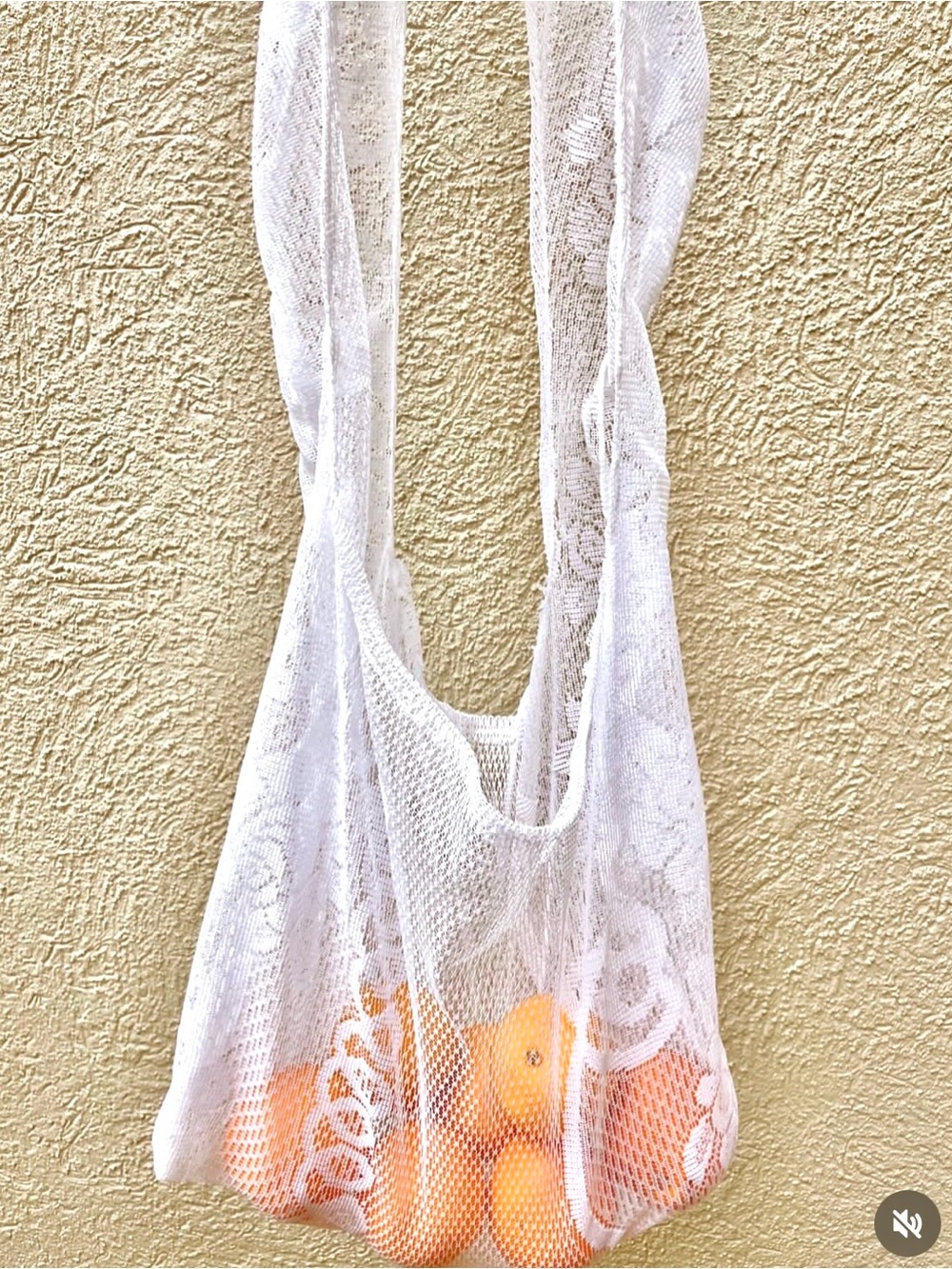 Handmade lace market Bag 25” by 16”